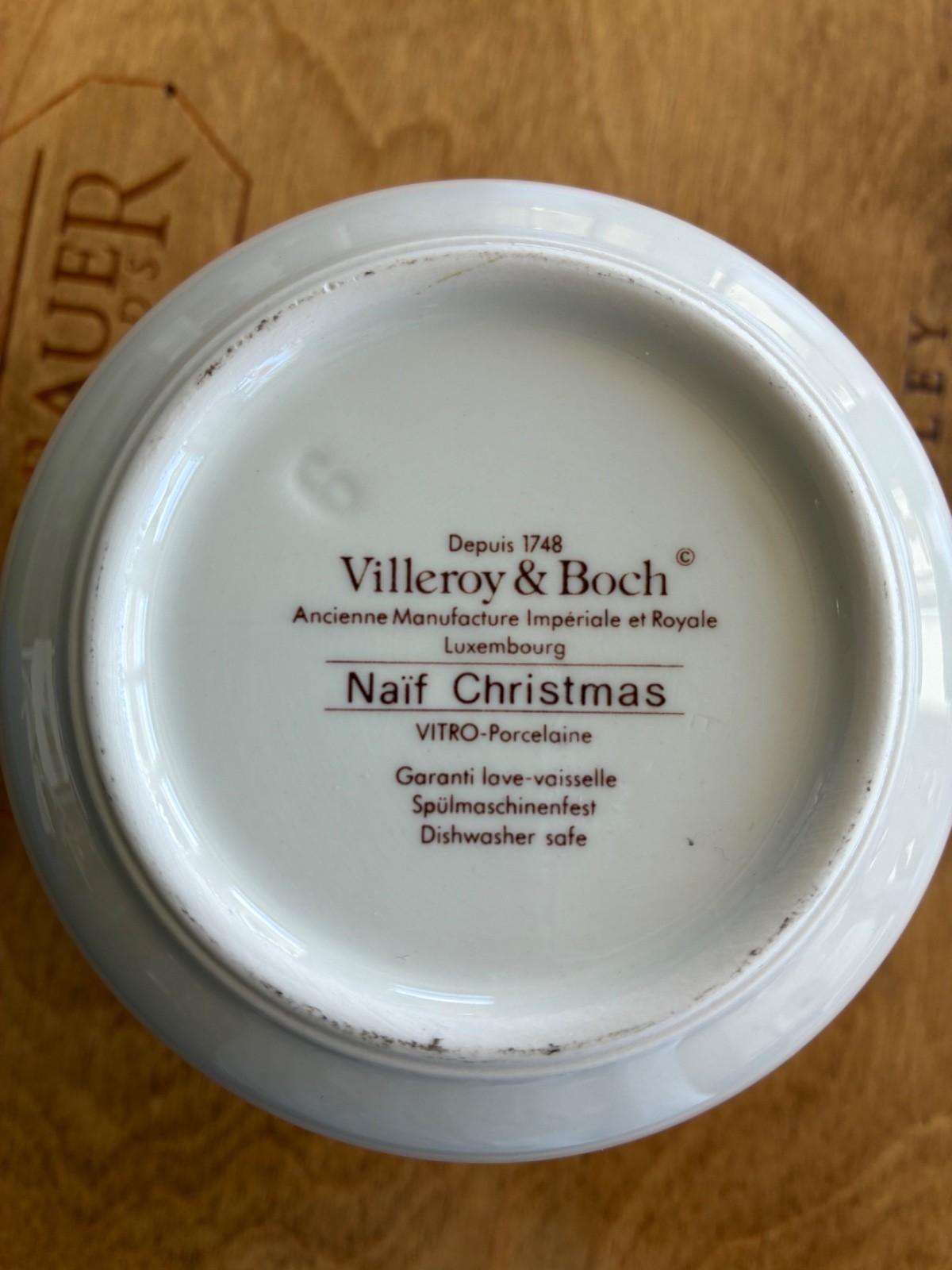 Villeroy & Boch Naif Christmas Cachepot 3 5/8″