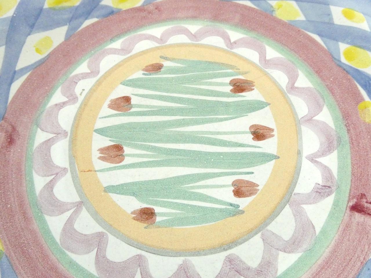 MacKenzie Childs Pottery Aalsmeer Dinner Plate Flat Edge