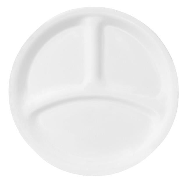 10.25″ Divided Dinner Plate Winter Frost W/ 3 Compartments – For Portion Control