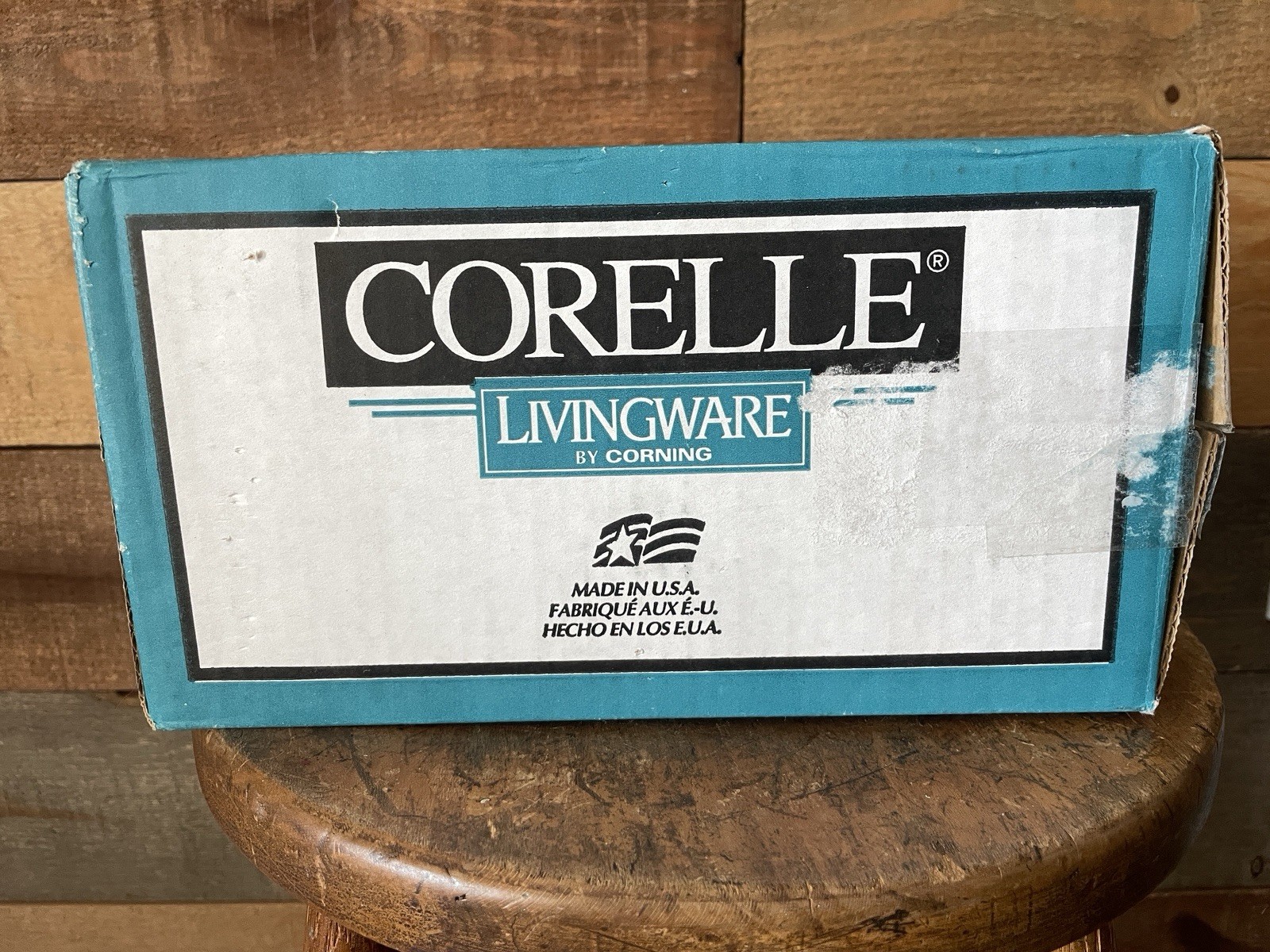 1997 Corelle Livingware by Corning “BLUE HEARTS” 20 pc dining set – NEW