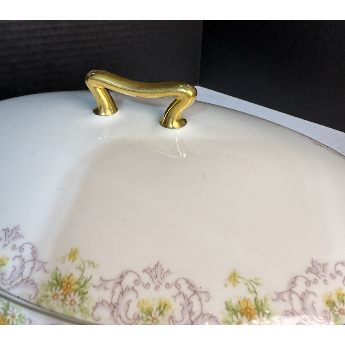 ATQ Limoges Elite Works Bawo & Dotter BWD647 Oval Covered Vegetable Server 12″