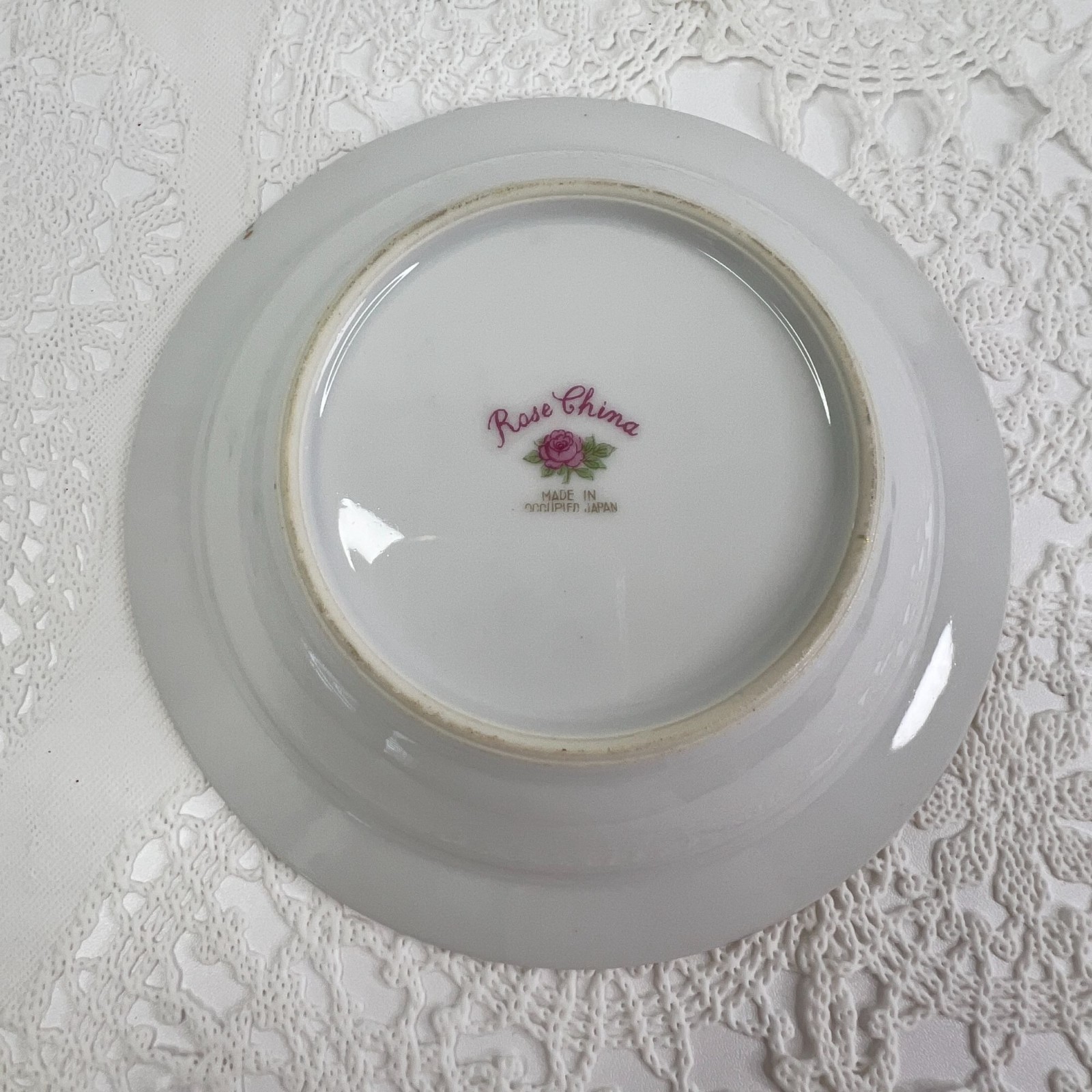 Vintage Rose China Berry Fruit Bowls Set Of 5 Occupied Japan 5.5″ Elegant Dining