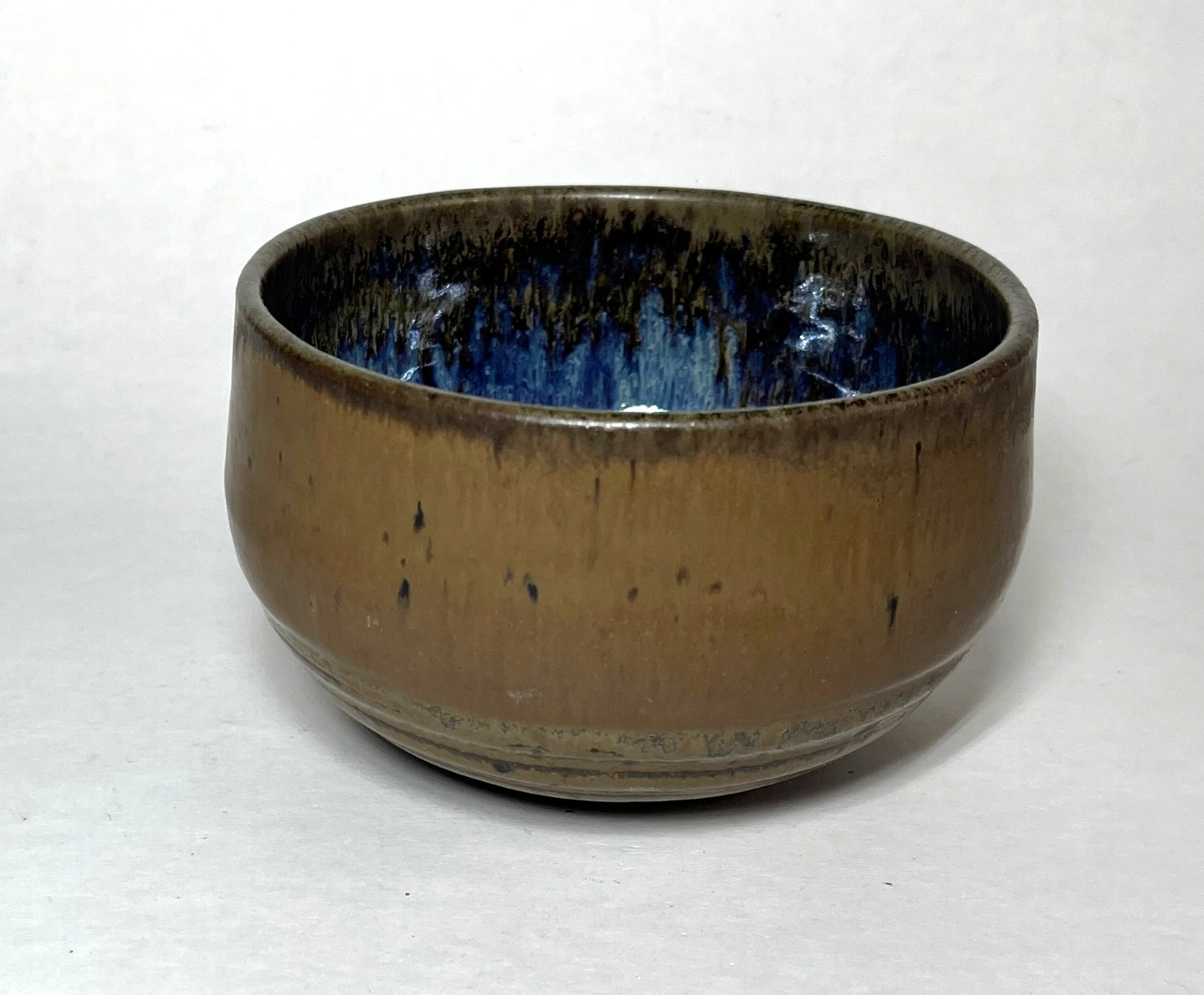 Vintage Artist Marked Studio Pottery Stoneware Bowl