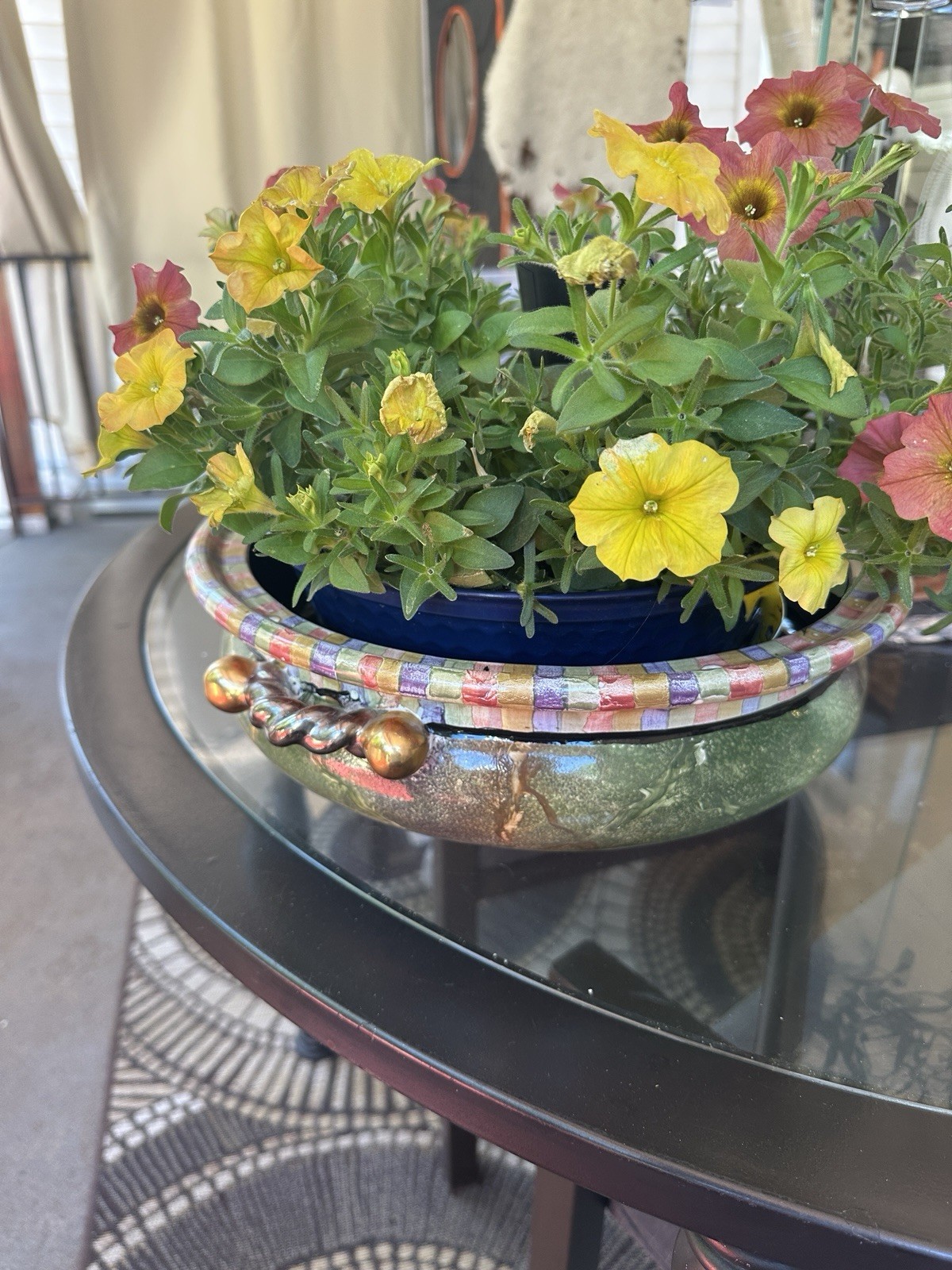 McKenzie Childs Large Bowl 1 Pc