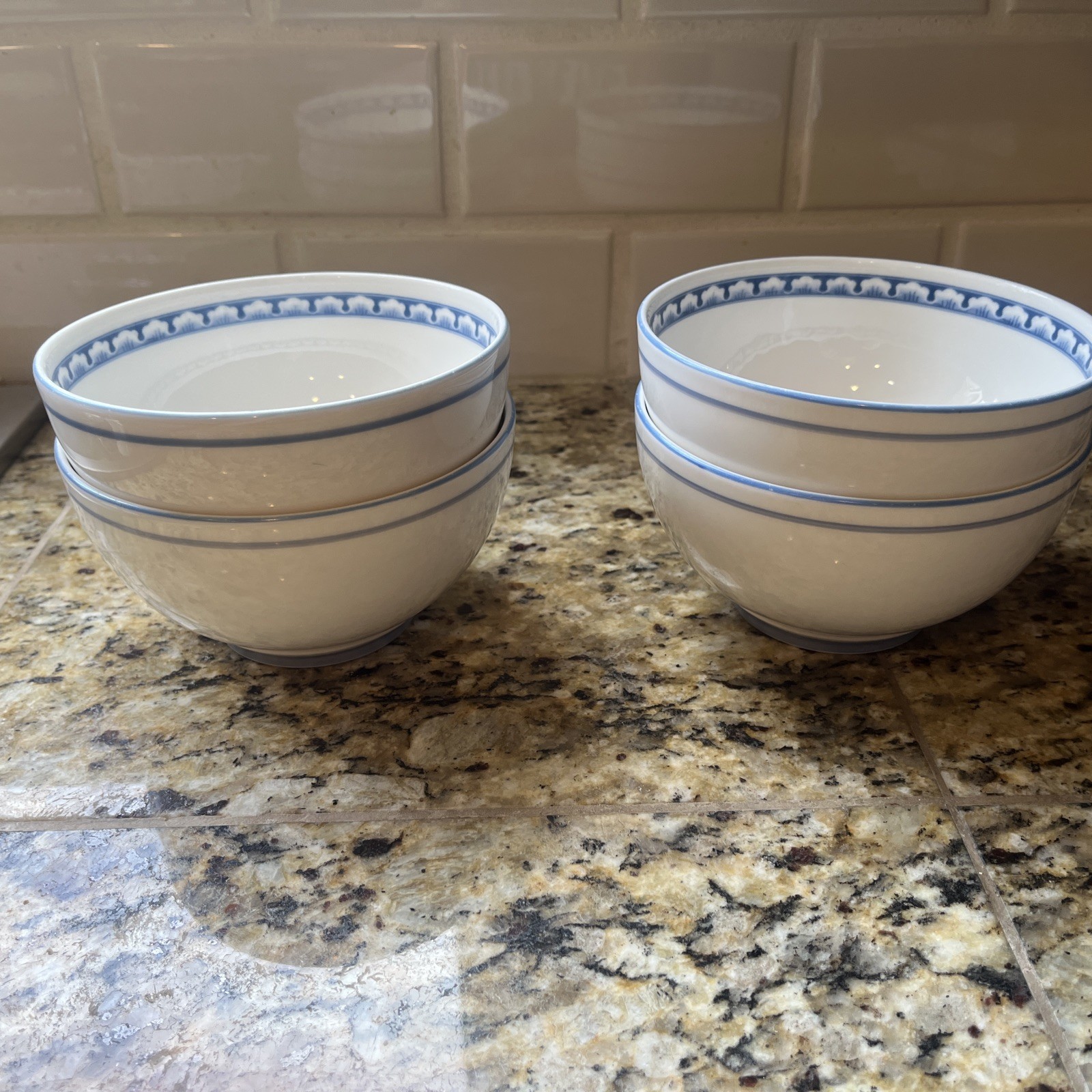 Villeroy & Boch Casa Azul Rice Bowl Set of 4 Made In Luxembourg