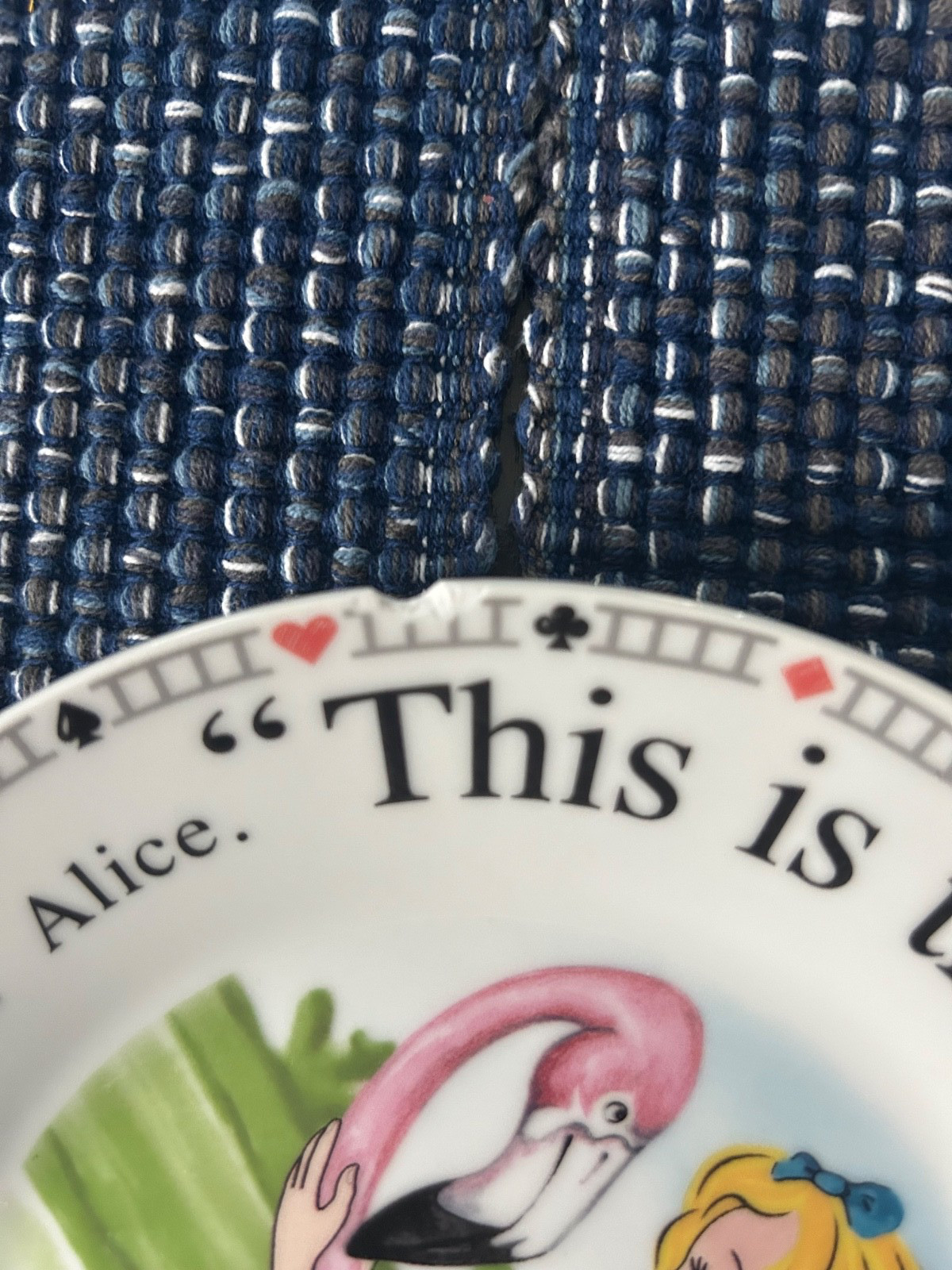 Paul Cardew Alice In Wonderland 7.5″ Dessert Salad 4 Plate Set 150th Anniversary