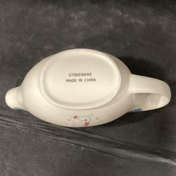 Holiday Home Snowman Stoneware Gravy Boat