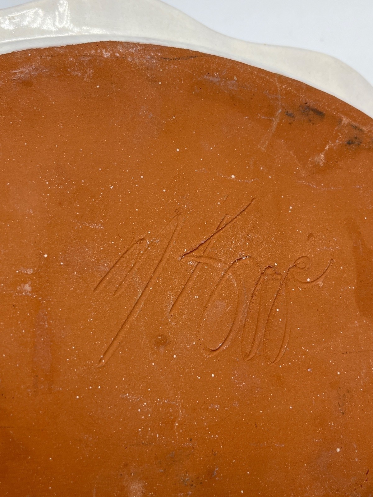 Hand Painted Italian Ceramic Oval Fruit Platter With Leaf Handles And Vibrant Co