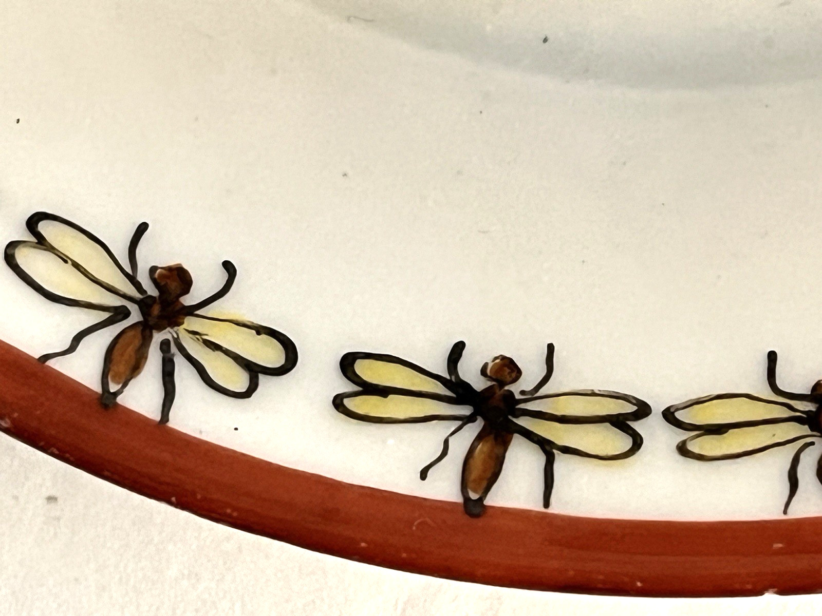 B & C Bernardaud & Cie Limoges Condiment Covered Bowl Plate Attached Floral Bee