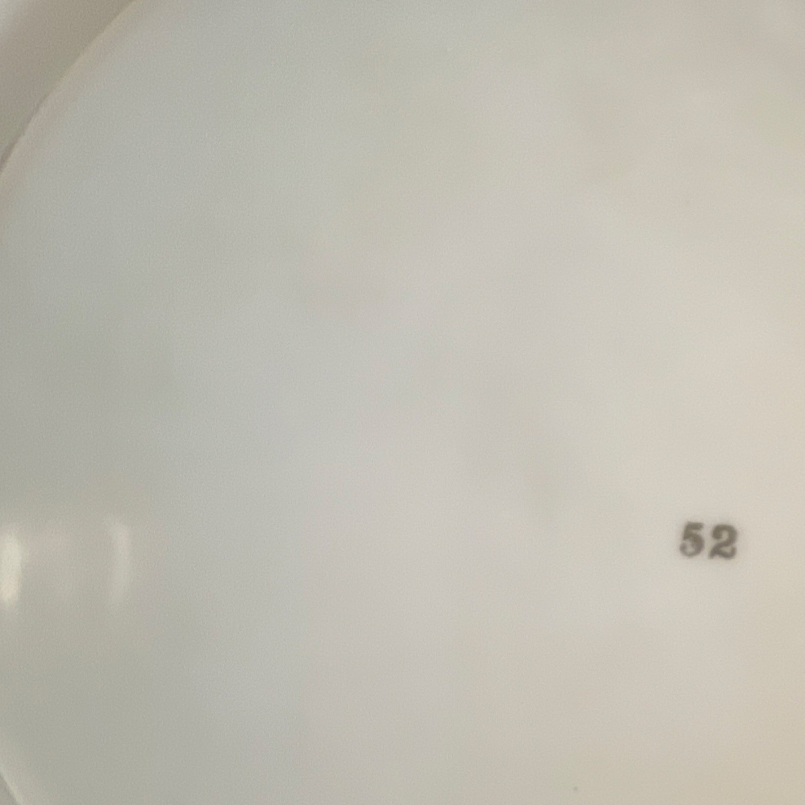 Floral Round Handled Ceramic Platter Blue Rim Glossy Art Pottery MPN 52
