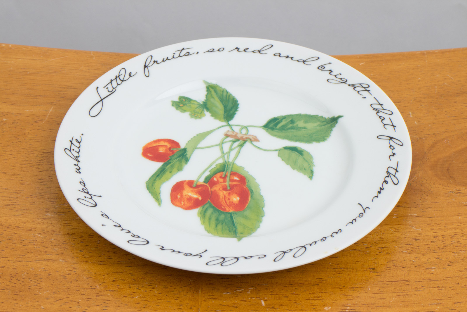 Williams Sonoma Orchard Suite Cherries Cherry Japan 7 7/8″ Accent Salad Plate