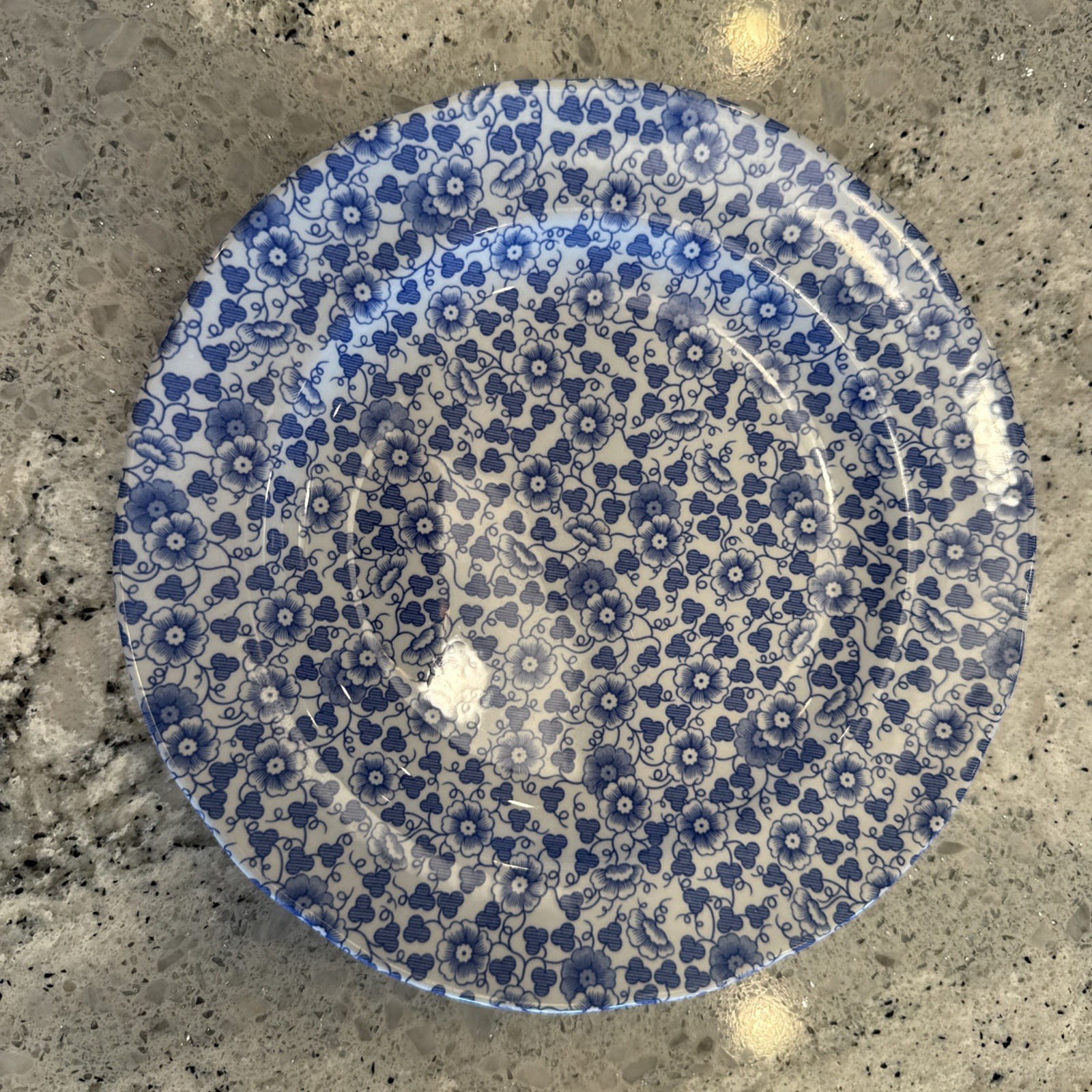 Spode Penny Lane Daisy White 7.5 Inches Salad Plates Blue Floral Set of 4 Rare