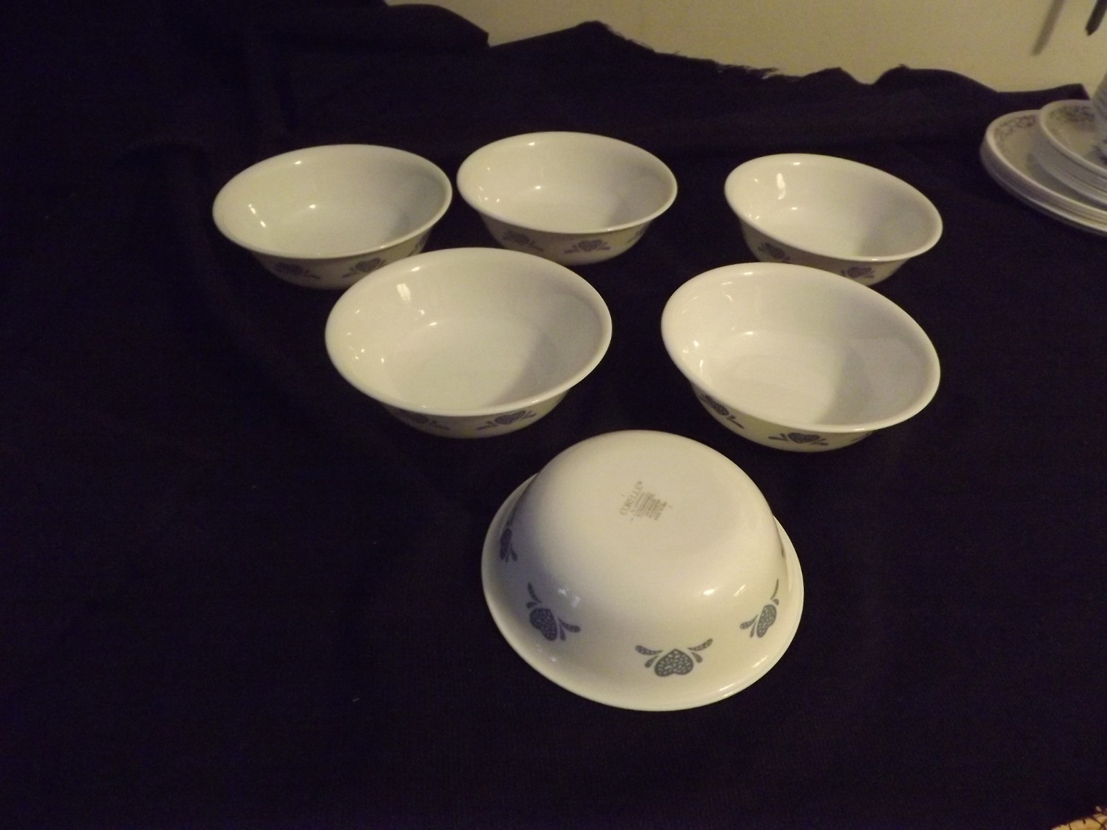 CORELLE CORNING BLUE HEARTS choose plates or bowls