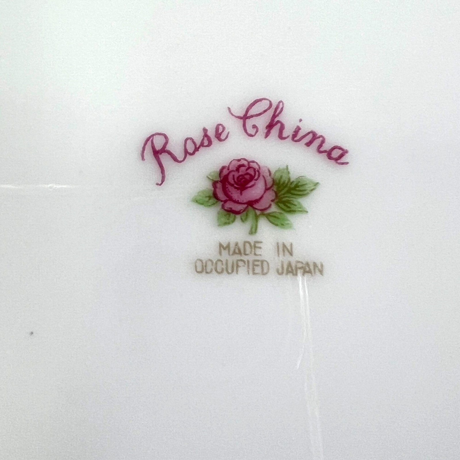 Vintage Rose China Rim Soup Bowls Set Of 6 Occupied Japan 8″ Elegant Dining