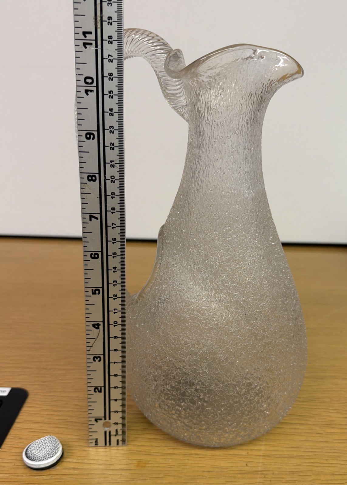 Antique Biedermeier Style Carafe glass cold duck champagne cooler pitcher