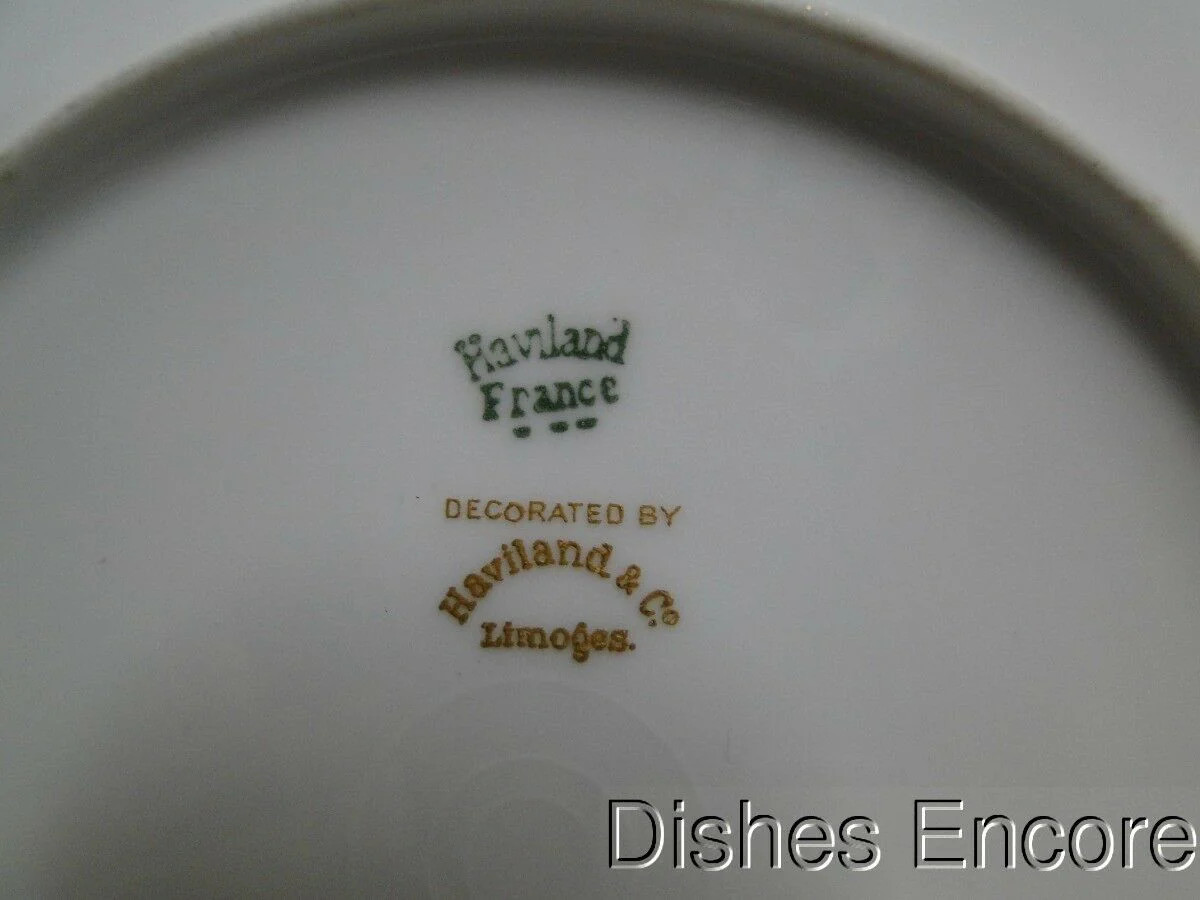 Haviland (Limoges) Oriental, Blue, Rust, Gold: 5 3/8″ Saucer (s) Only