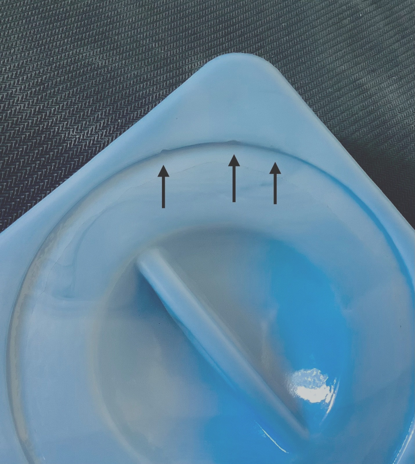 Jeannette Glass Delphite Blue Square Refrigerator Covered Dish Vintage