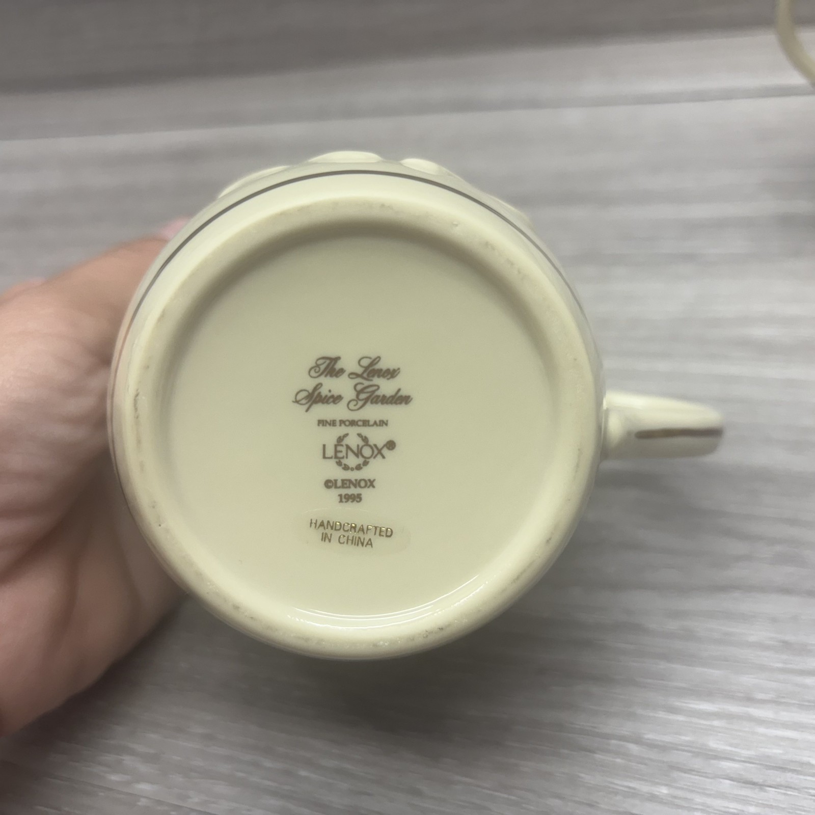 1995 Lenox Spice Garden Creamer & Sugar Bowl with Lid Y0011