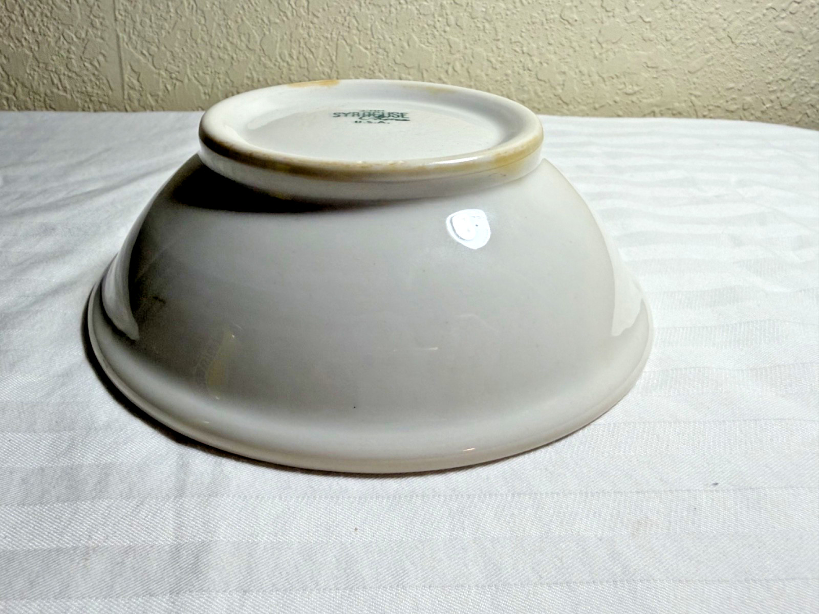 Vintage 4HH Syracuse China Old Ivory pattern bowl – maroon floral transferware