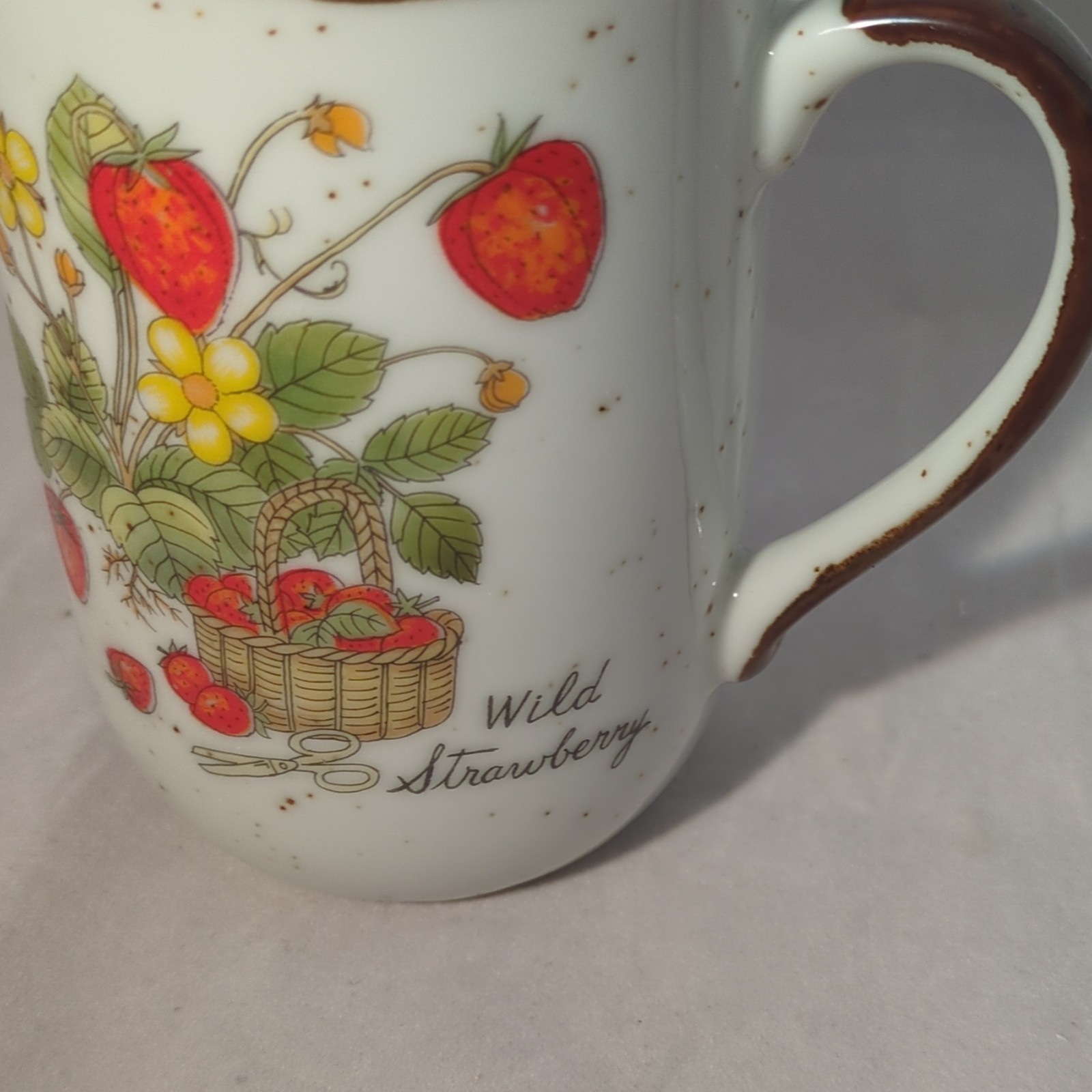 Vintage Collectible “Wild Strawberry’ 8 oz. mug 1970’s, 1980’s