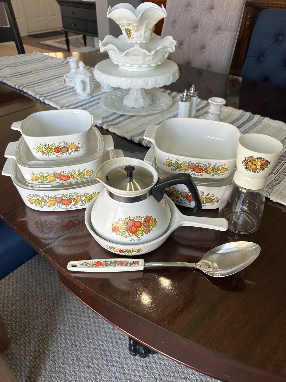 Vintage Corning Ware Spice of Life 12pc Set 5 Casserole, Menuette, Tea Pot, Etc!