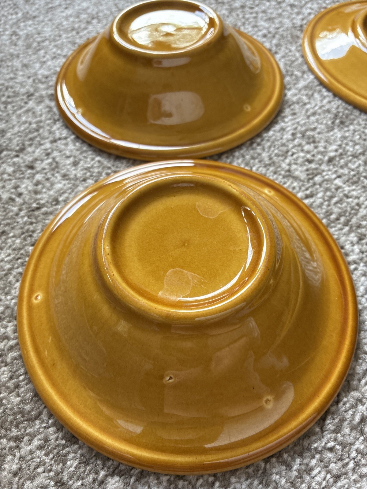 6 Homer Laughlin Coventry Castilian 6” 4 Saucers + 2 Bowls Vintage Granada Boho