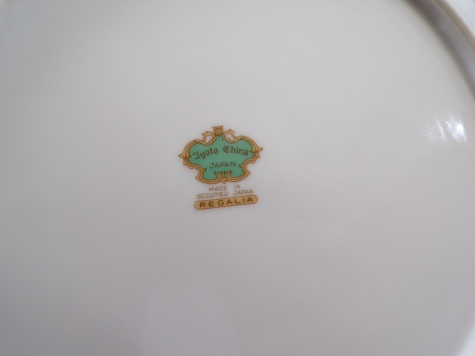 Set of 5 Jyoto – Made in Occupied Japan – Regalia Dinner Plates