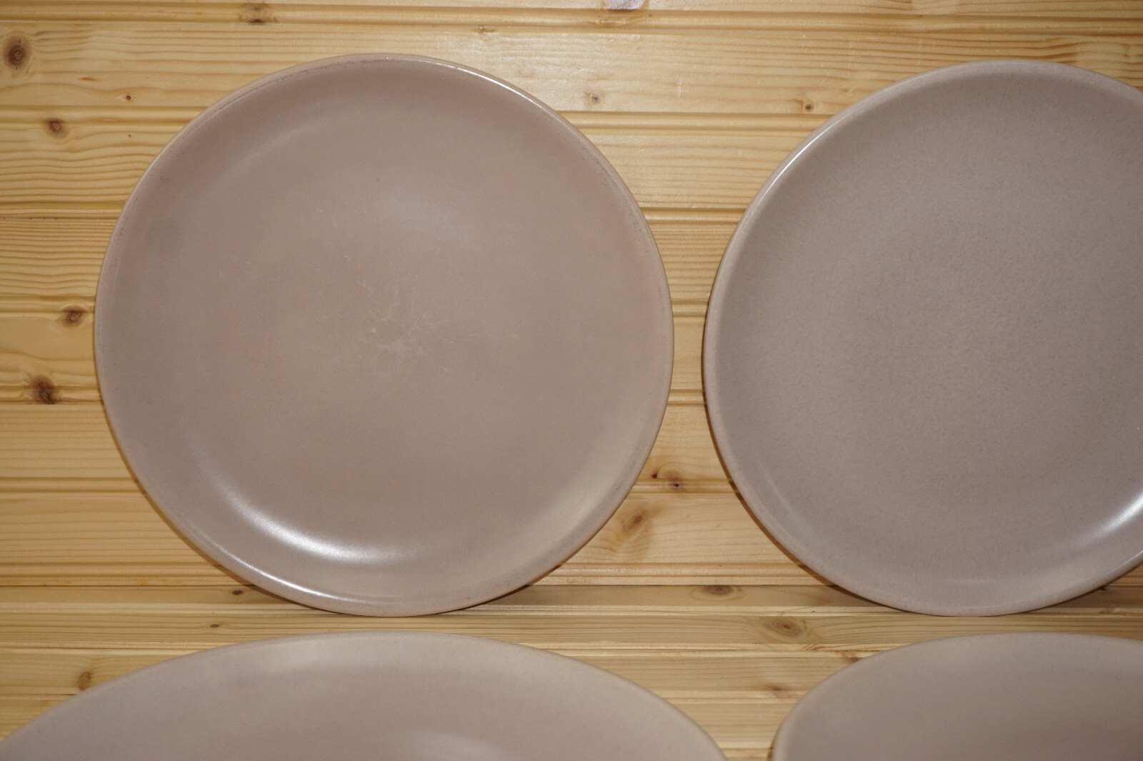 La Solana Pottery Pink / Mauve (4) Dinner Plates, 10″ (S41)