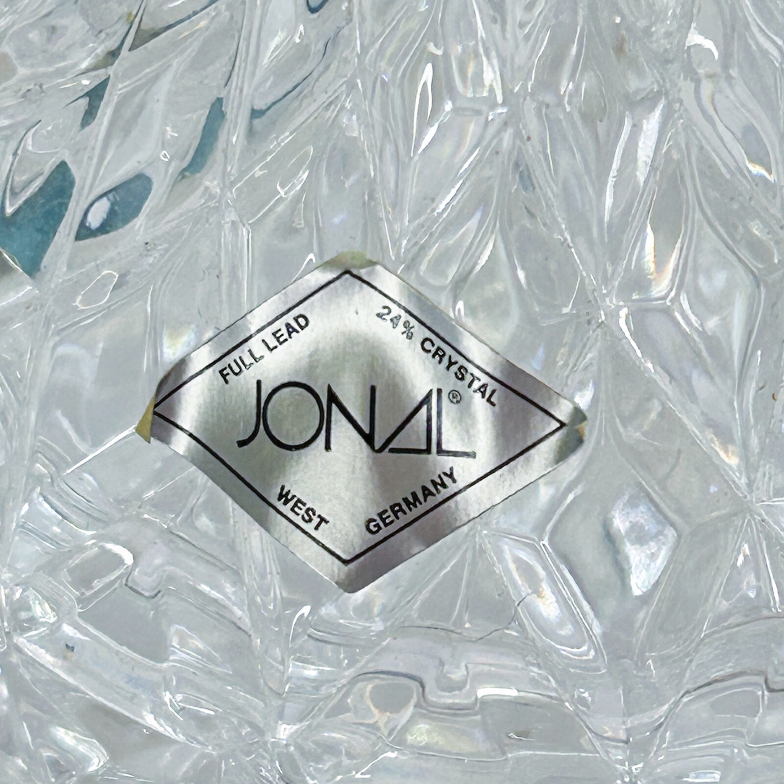 Hershey’s Kiss 1987 Lead Crystal Two-Piece Dish by Jonal with Box