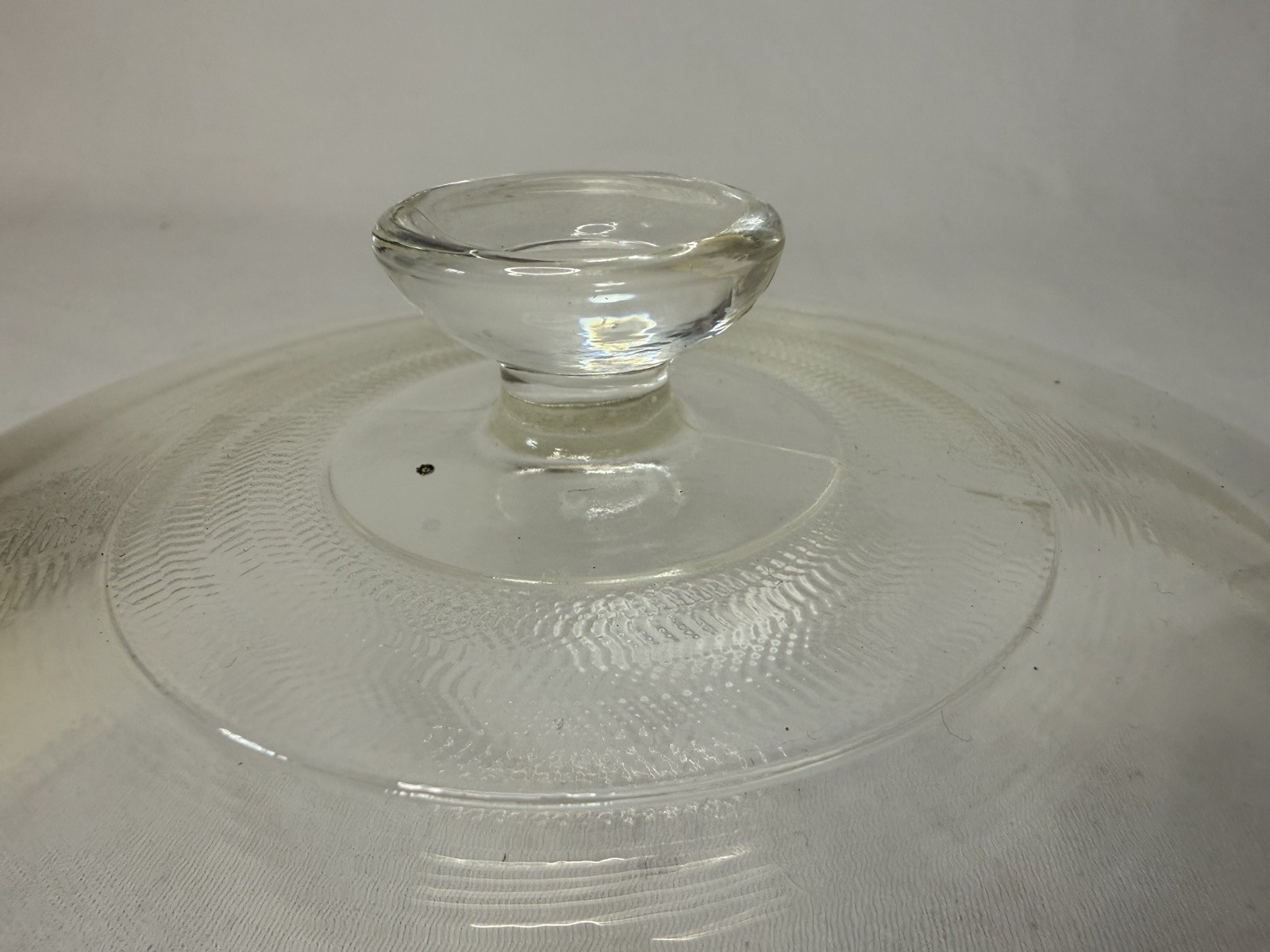 Pyrex Style Round Glass Lid 8 1/8 Inches for Saute Pan/Casserole Dish Marked 407