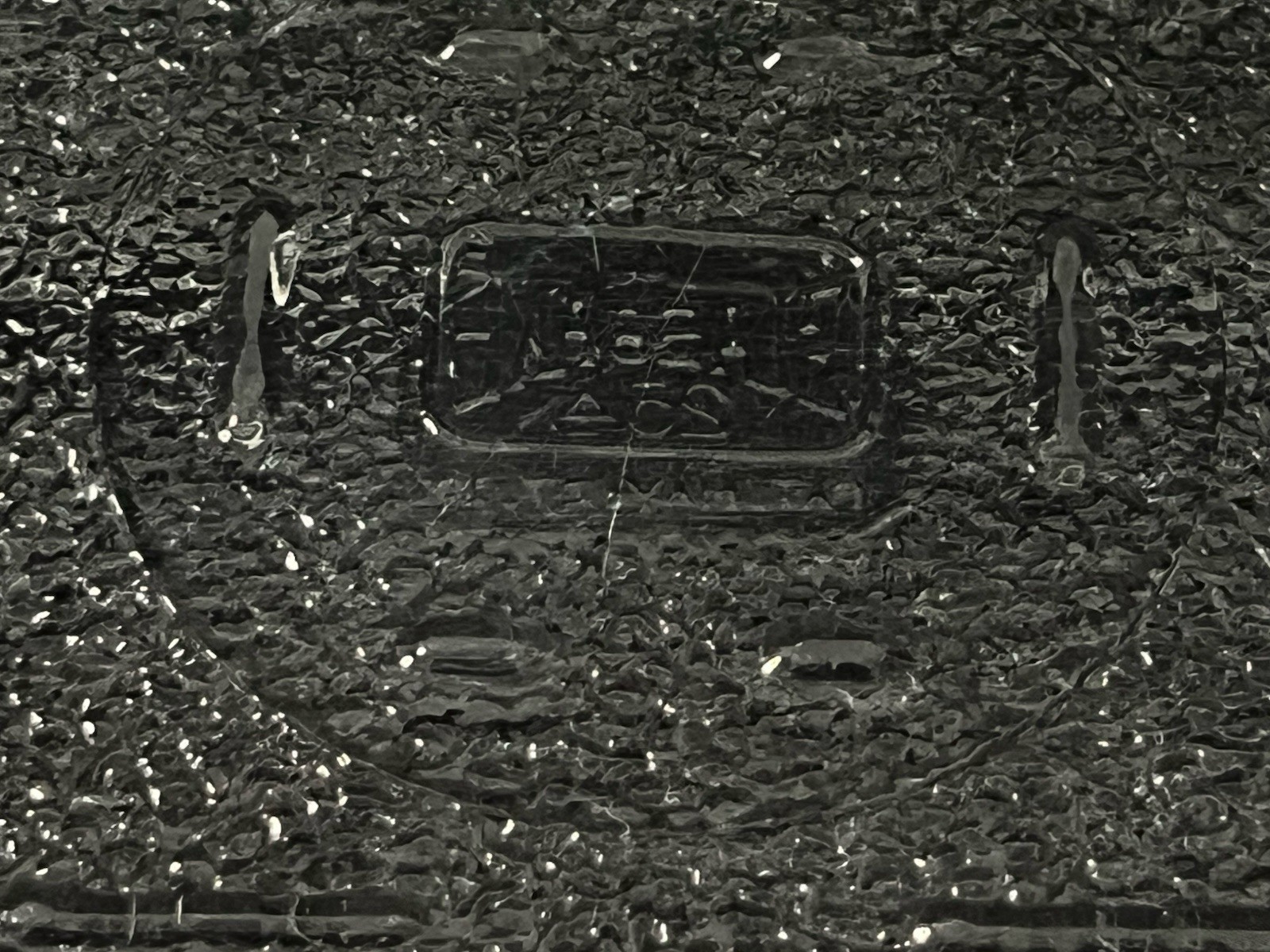 Vintage Glasbake 254 Loaf Pan Clear Glass Baking Dish Art Deco Pattern USA