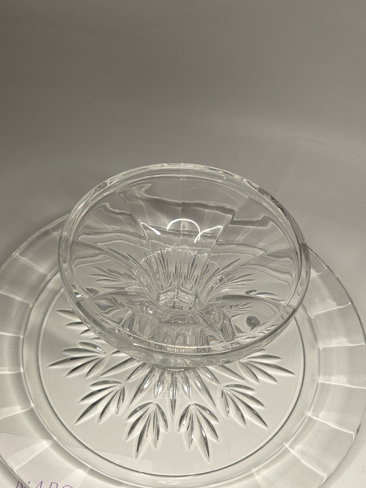 Marquis by Waterford Crystal 4 in 1 CASEY Medium Cake Plate Stand Dome With Box