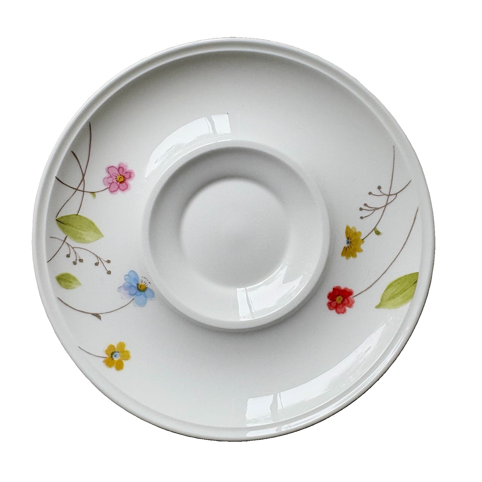 (2) Mikasa Just Flowers Coffee Cup Saucers 6.25 in Bone China Japan A4-182