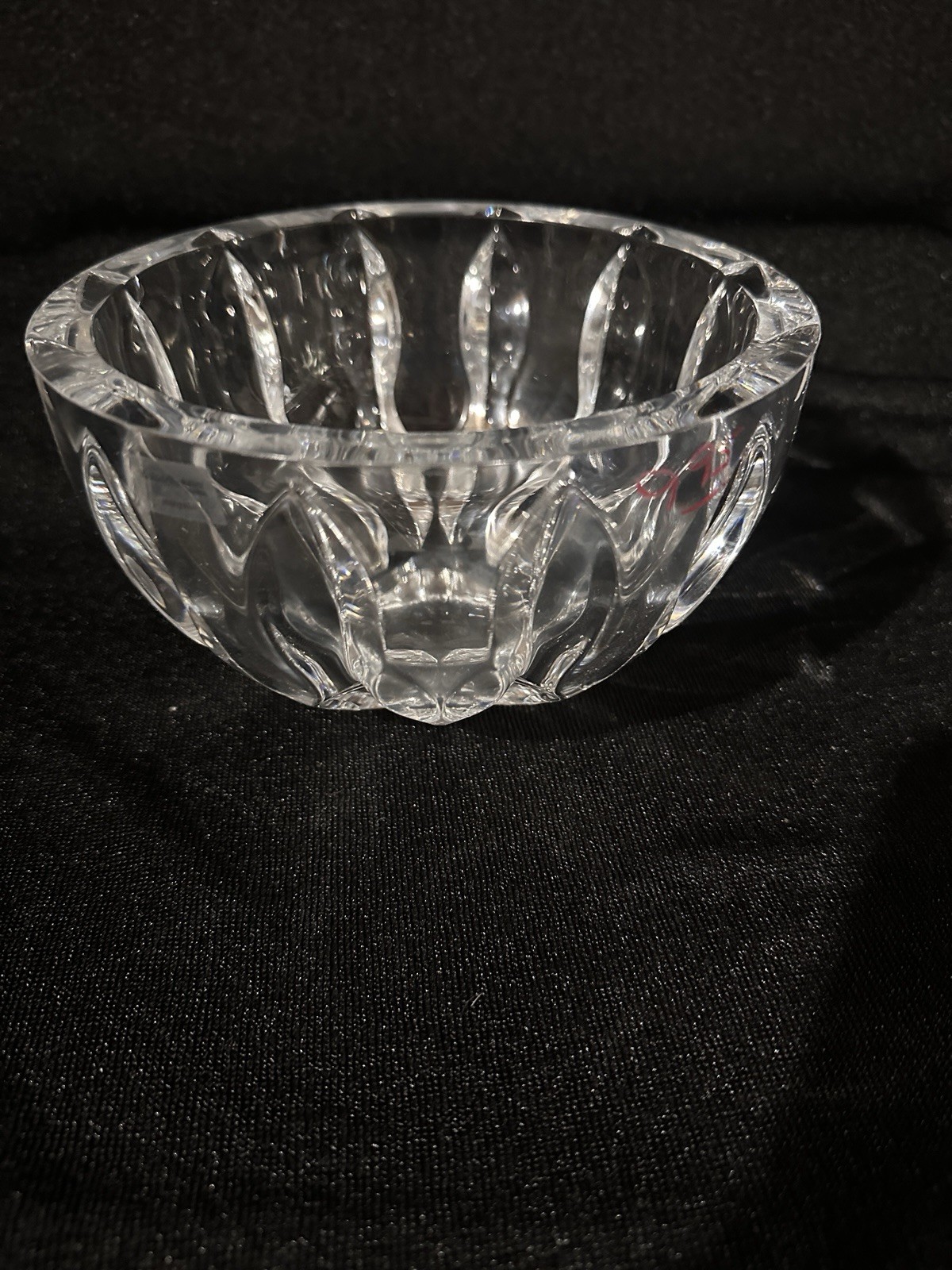 Reed & Barton Equinox 4×7”Crystal Bowl Sticker Mark On Bottom Slovenia