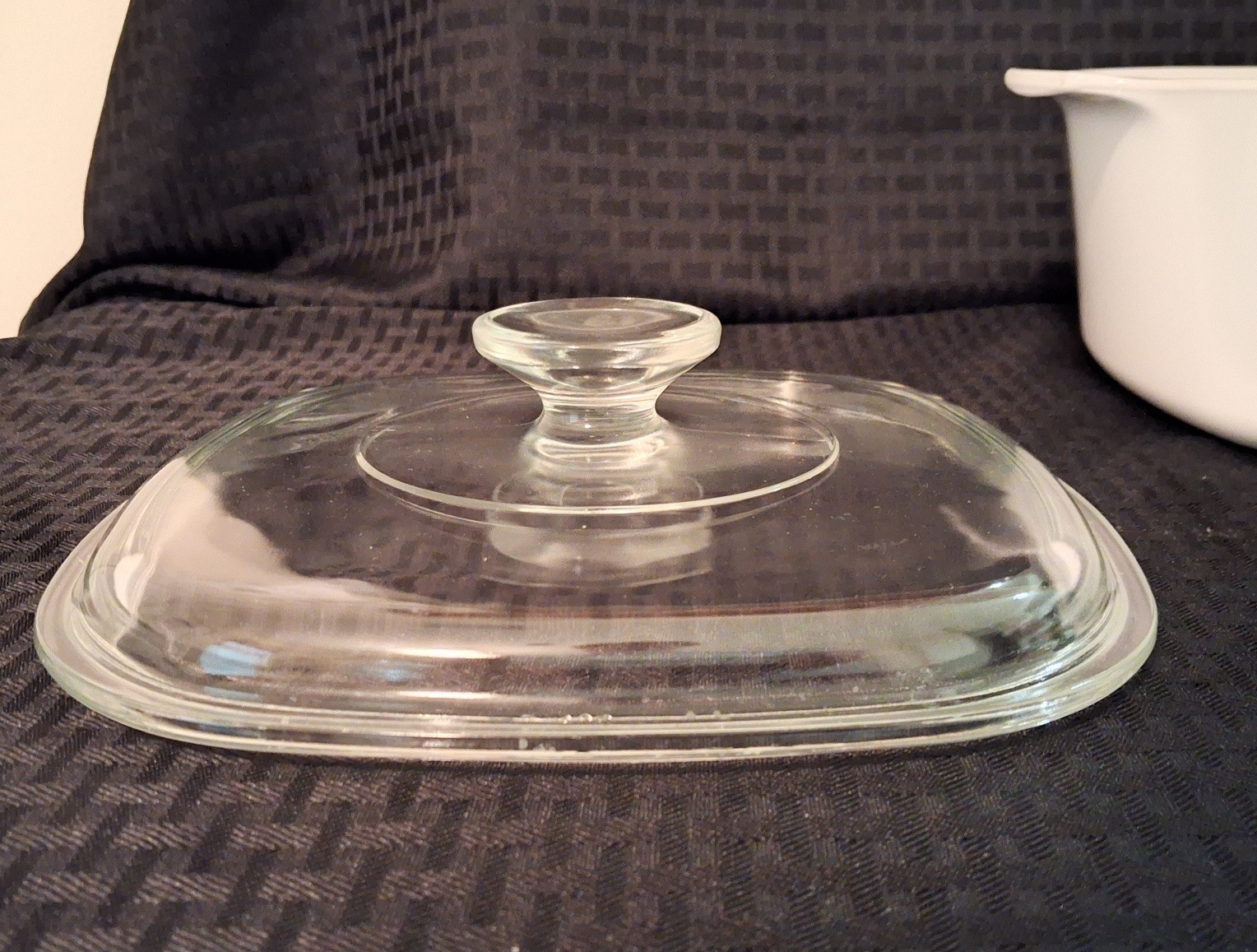 Corning Ware White A-3-B 3L 3 qt Casserole Square Dish w/ Lid