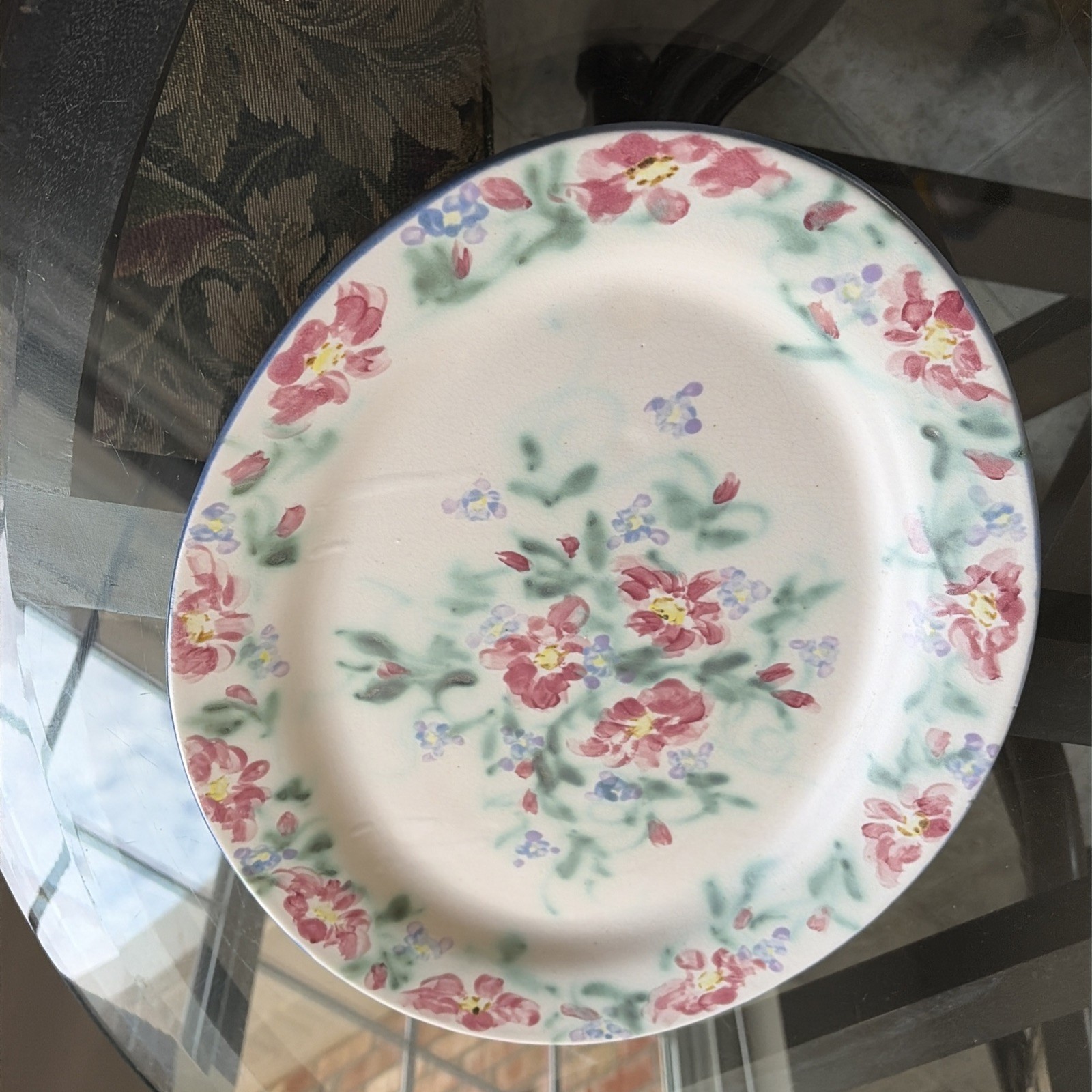 Clouds Folsom 1994 Oval Platter 18.5” X 13” Spring Flowers (355ME)