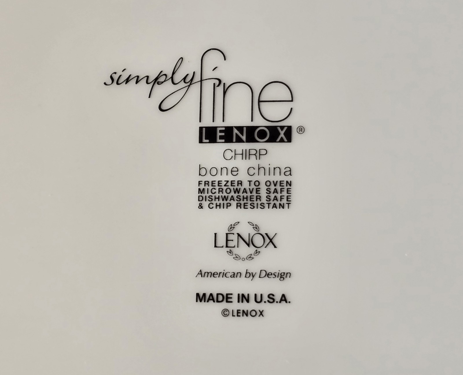 Lenox Chirp Large Dinner Plates (2) Turquoise Teal Floral Fine Bone China 11 in.