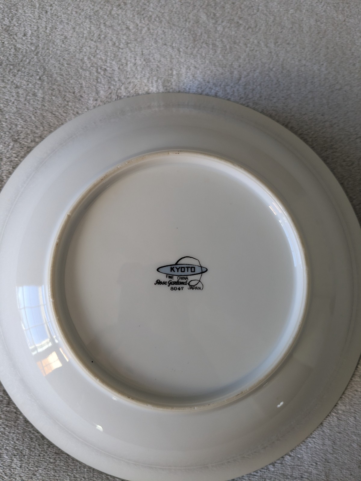 Kyoto Rose Garland Coupe Soup Bowl 7 1/2″ Fine China Made in Japan Total of 8