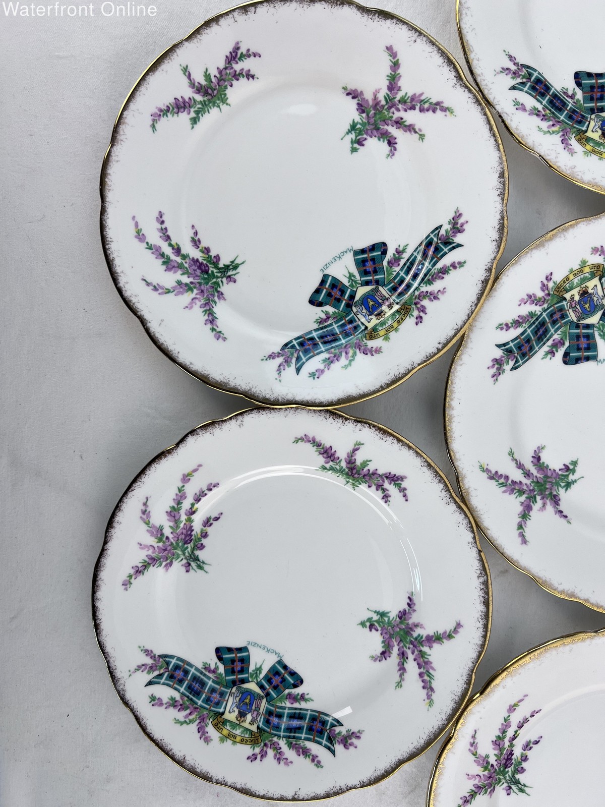 Royal Stafford Tartan Series MacKenzie Bone China 6.5″ Plate Set of 5
