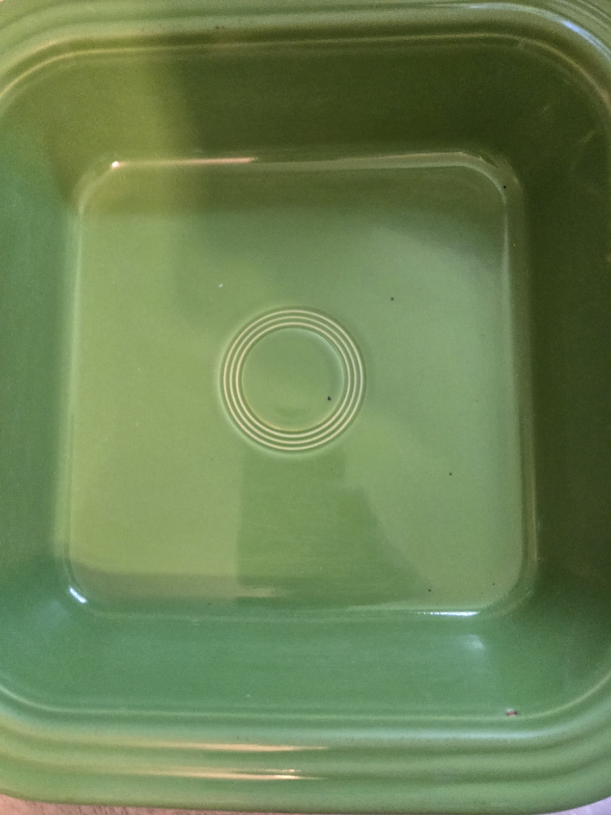 HLC Fiestaware 9in Square Baking Dish Shamrock Green USED