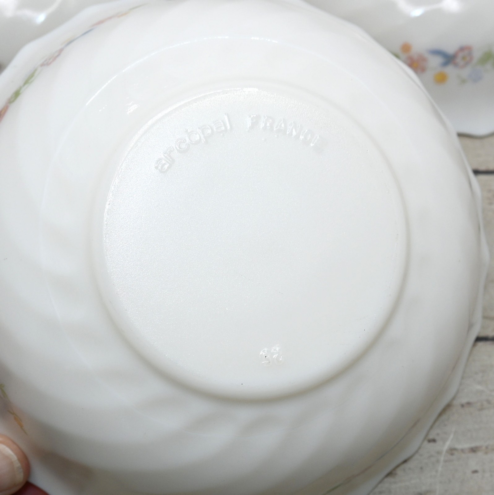 Arcopal Victoria Floral Cereal Bowls 6.25″ Made in France Set of 3