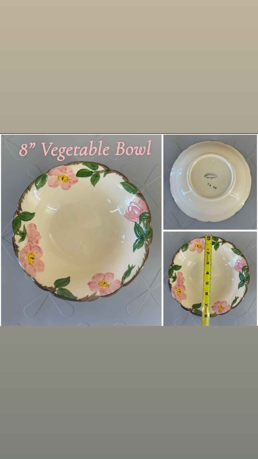 Vintage Franciscan Desert Rose HUGE Lot USA Made Plates Bowls Serving Pieces