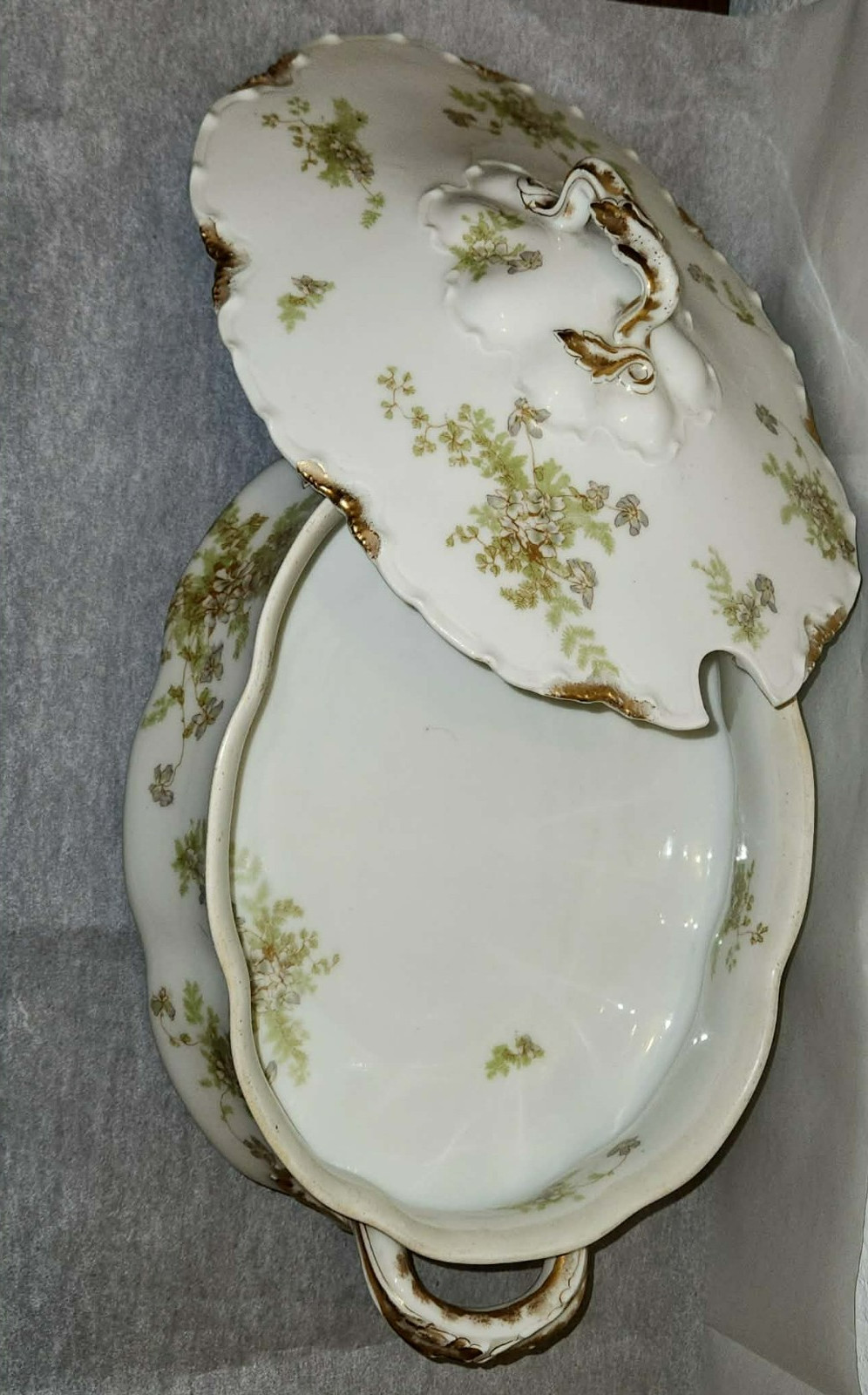 Haviland Limoges Montebello Covered Vegetable Dish France, 1890s Vintage Collect