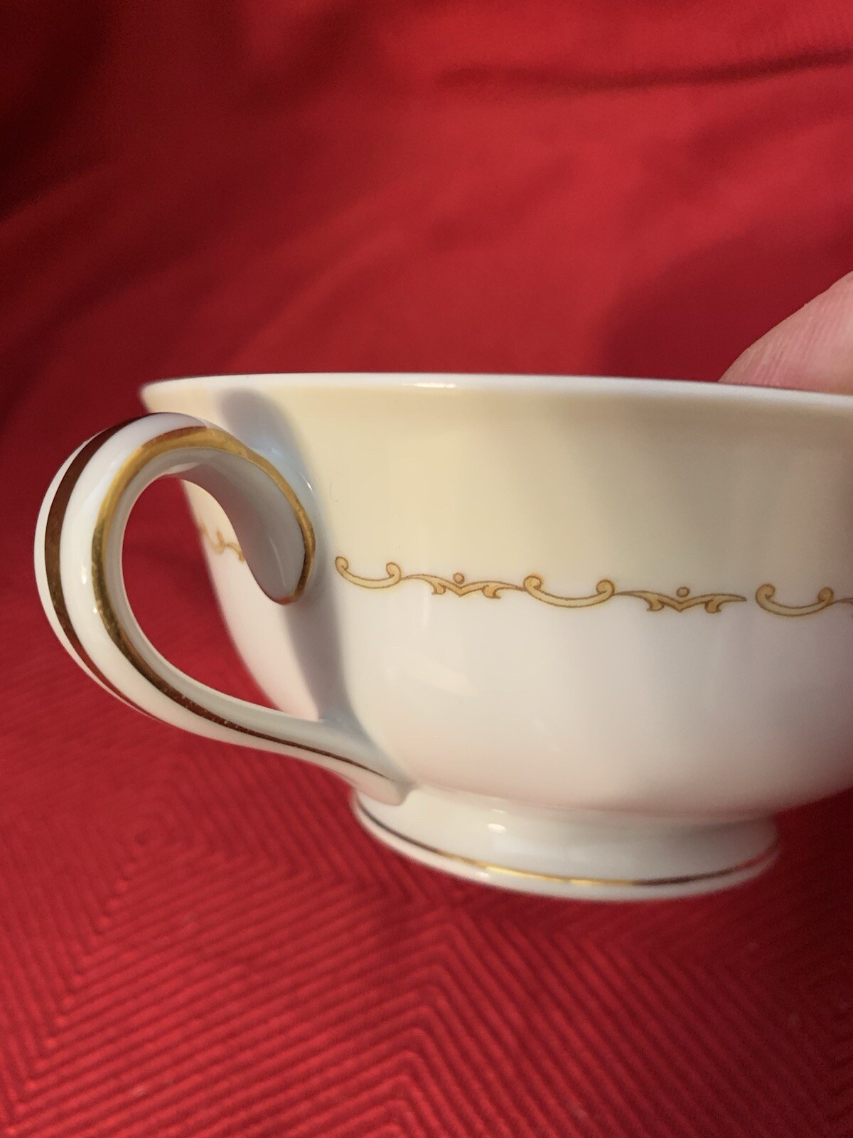 Noritake Troyon Cream Soup Bowls in Bone China Floral w/Gold Trim Quantity Avail