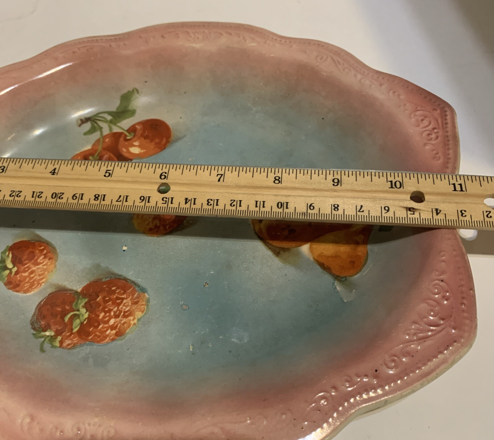 Haviland Fance Limoges Plate Fruit China Vintage Porcelain