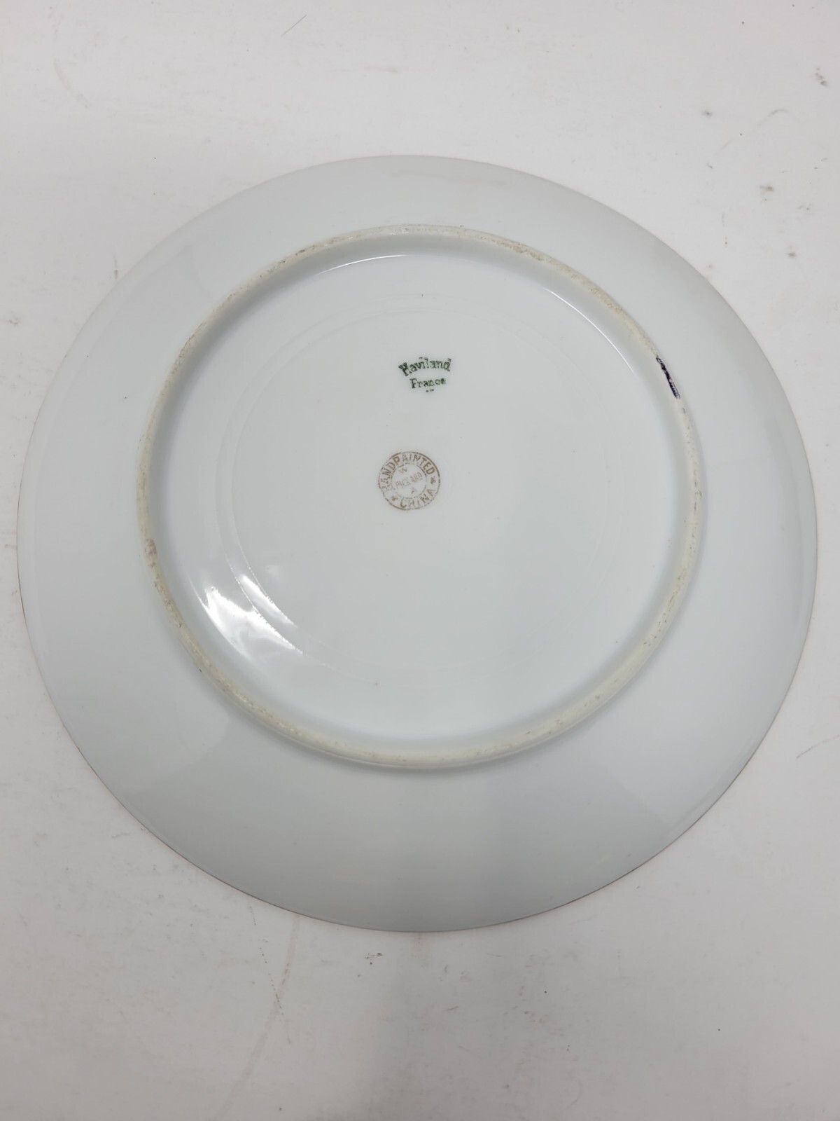 Pickard Decorated Plate by F. M. James Artist Violets 7 1/2″ – Haviland Limoges