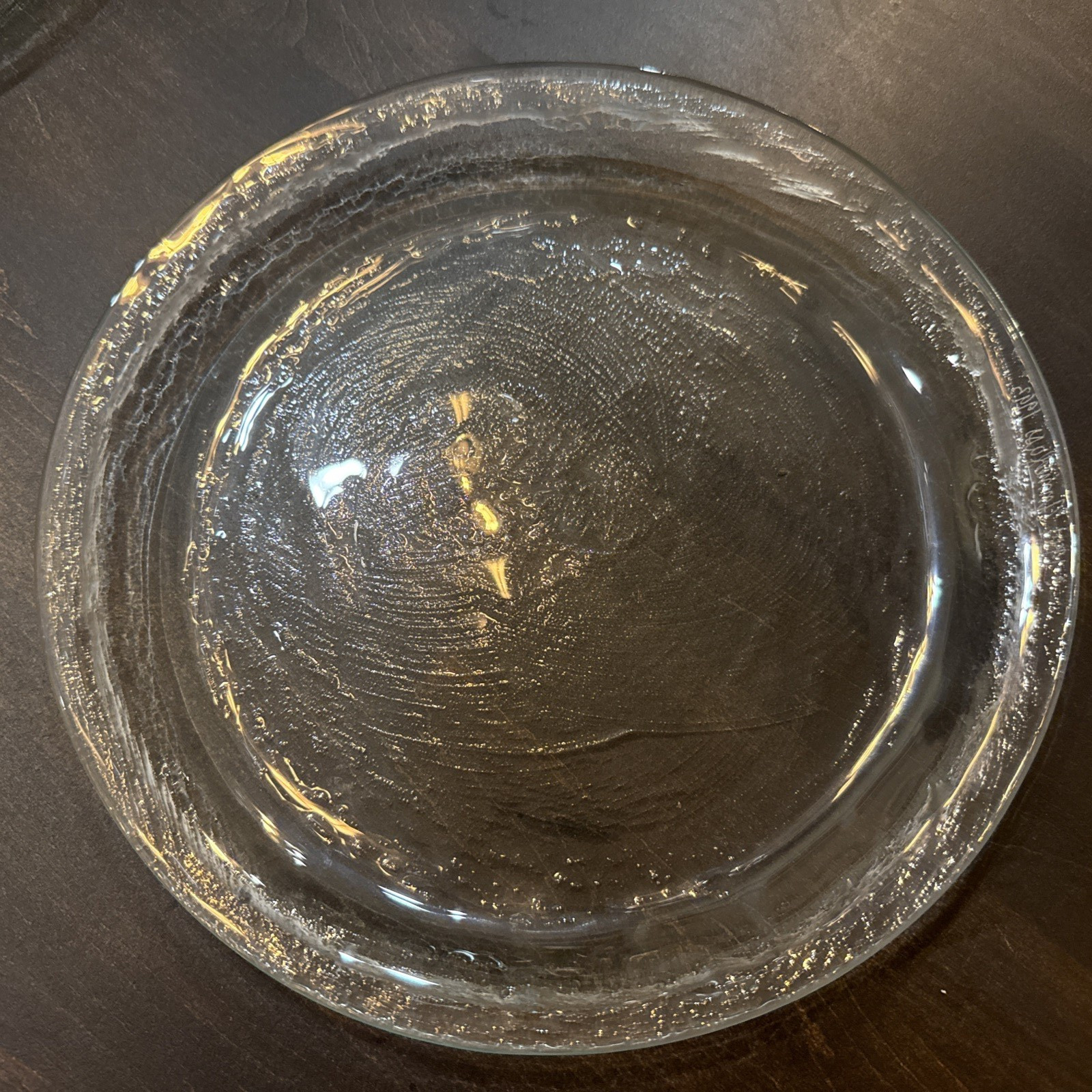 Vintage ANNIEGLASS Signed DINNER PLATE 1987 / 1994 Artisan 10.25″ – EUC