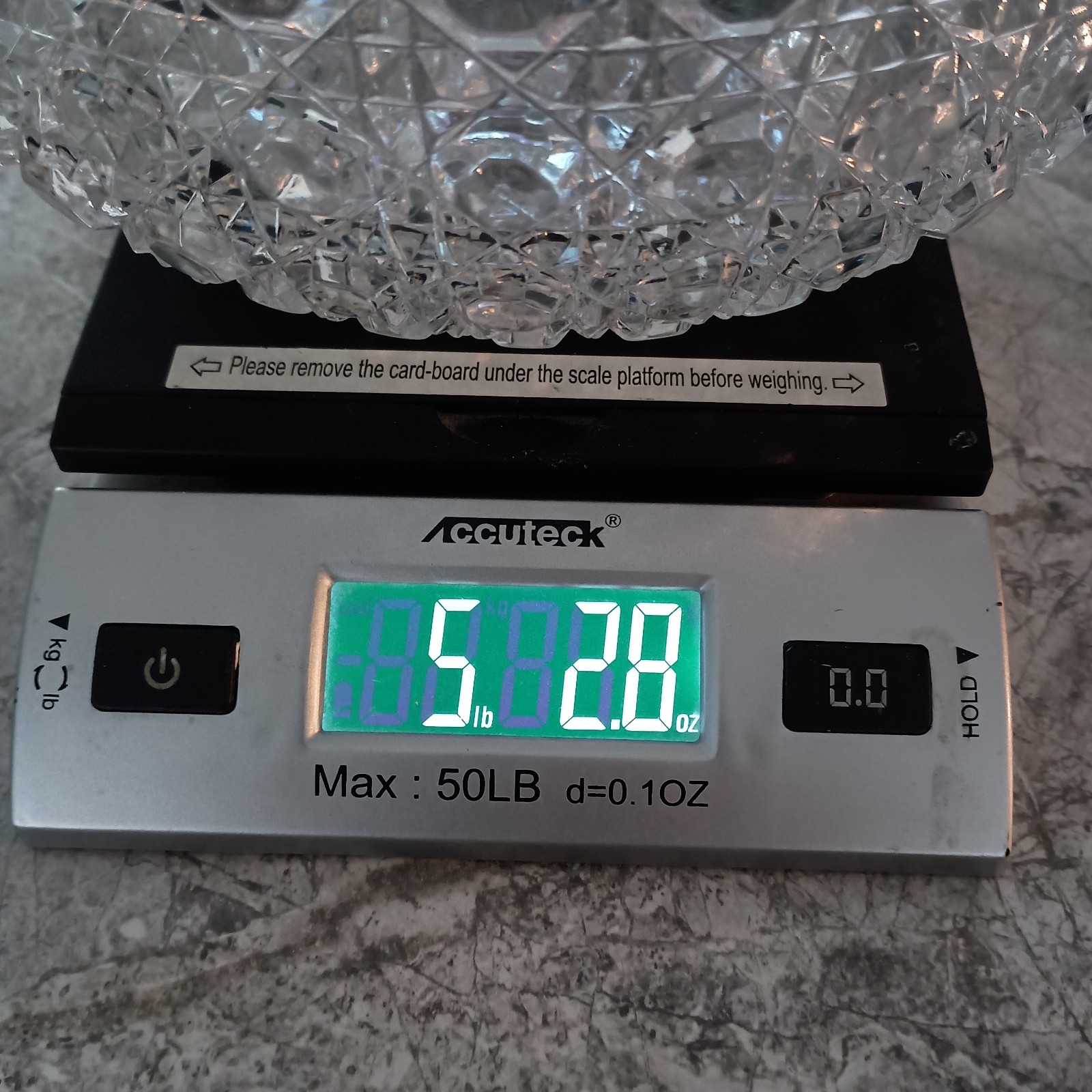 Federal Glass Windsor Clear 9 ¼” Serving Bowl Button And Cane Design Vintage
