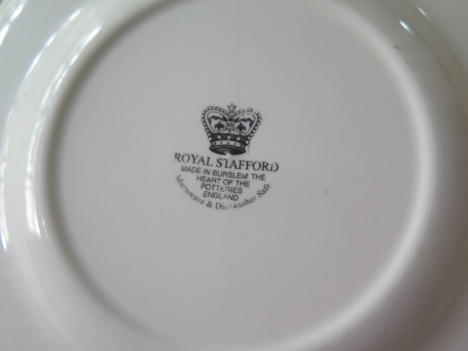 Pair of Royal Stafford 8.5″ Salad Plates Blue Poppy Flower England