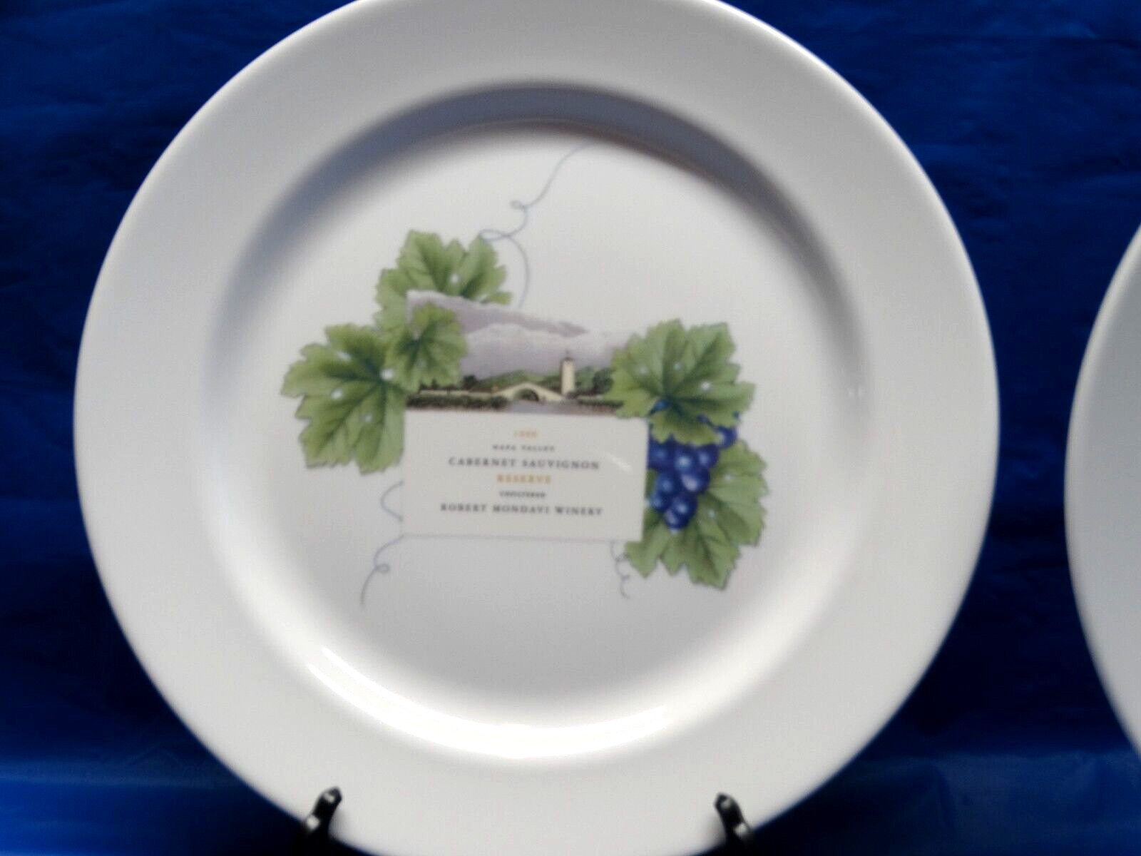 4 Wedgwood Grand Gourmet Vintage Collection Wine Theme 10″ Dinner Plates EUC